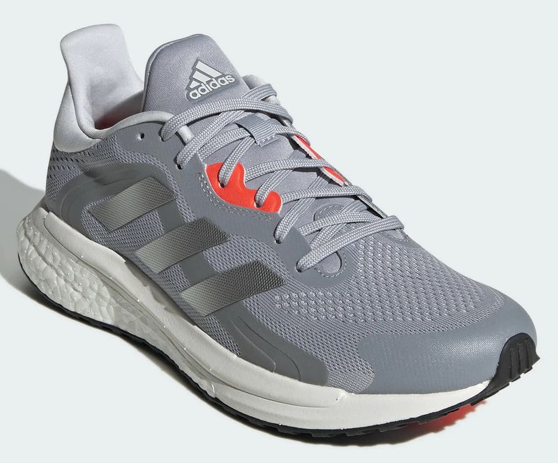 adidas Solar Glide 4 St in grau mit roten Akzent